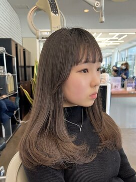 ディフィーノ 青山(DIFINO) ストレートロング/姫カット/ブラウンベージュ