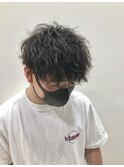 ツーブロックツイストスパイラルパーマ