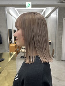 ラフヘアデザイン(Raf hair design) くすみベージュミルクティーベージュボブグレージュボブミニボブ