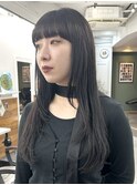 【SANA】重めバングとレイヤースタイル