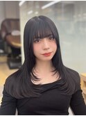 レイヤーカット/トーンダウン/顔周りカット