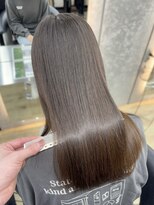 ロンドシエル 横浜(Lond ciel)&nbsp;髪質改善縮毛矯正レイヤーカット顔周り前髪韓国ミニウルフ/横浜