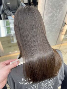 ロンドシエル 横浜(Lond ciel) 髪質改善縮毛矯正レイヤーカット顔周り前髪韓国ミニウルフ/横浜
