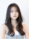 ロングレイヤー/20代30代大人かわいい/オリーブブラウン