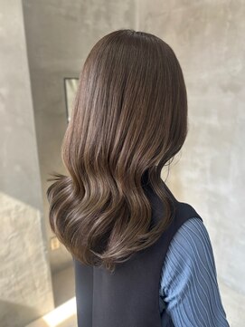 テトヘアー(teto hair) オリーブグレージュ、透明感カラー、ワンホンヘア