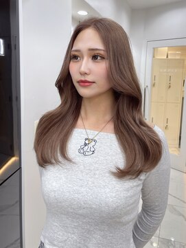 ラピス 渋谷本店(Lapis) グレージュカラー/ホワイトグレージュ/くびれ巻き/ミニウルフ