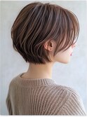 30代40代ショート白髪染めグレイカラーボブ艶栄名駅伏見丸の内