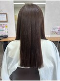 【お客様施術】縮毛矯正で艶髪ストレート
