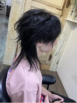 ココロヘアー ウィル 半田山店(Cocolo hair Will) エッジの効いたモードウルフ
