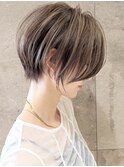 ショートボブ髪型30代40代50代前髪あり前髪無し面長丸顔【西村ss