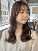 柔らか透明感カラー/ブリーチなし/オリーブブラウン/大阪梅田