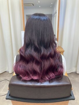 ビューティービースト 鹿児島店(beauty:beast) 裾バイオレット/グラデーションカラー