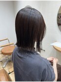 簡単なのにオシャレな切りっぱなしボブ