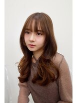 ヒュー 広島(HEW)&nbsp;かわいいシースルーバング韓国くびれレイヤーハッシュカット