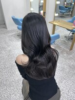 ボタン 熊本(VOTAN)&nbsp;透ける暗髪/レイヤーカット/顔まわり/韓国ヘア/熊本美容室