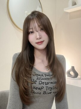 ララ モアナ(LaLa Moana) [HINA style]エクステ/人毛エクステ/ロング/ベージュカラー/前髪