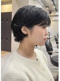 耳にかけるだけでキマるショートパーマ_ニュアンスパーマ