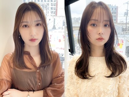 TLUUS 梅田茶屋町店【トゥルーズ】前髪&韓国レイヤー&ボブ&髪質改善【4/4~(予定)】の写真