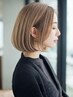 OPJ式 明るい白髪染めカラー+カット+高濃度レブリン酸TR ¥18900→¥15000