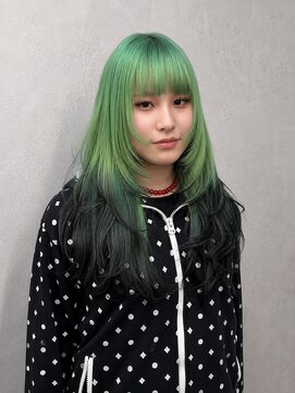 エル オオサカ 心斎橋店(L. OSAKA) グリーン×ブラック/グラデーション