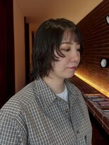 ルームヒゴバシ(room higobashi) 切りっぱなしボブ/スパイラルパーマヘア/ボブ/顔周りレイヤー