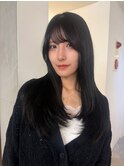 ワンホンレイヤー/ミルクティーブロンド/ダークブルー/表参道