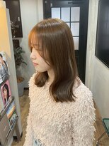 ヘアプレイスソル (HAIR PLACE SoL) 透明感シアーブラウン/レイヤーカット/顔まわりカット