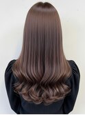 透明感髪質改善カラー◎ラベンダーグレージュくびれヘア夏カラー
