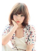 愛されゆるふわミディ×シアーベージュでツヤ髪に☆