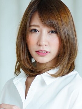 プリムワークス hair&nail Prime works かわいいふんわりミディ