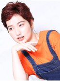 大人可愛い20代30代40代小顔 ピンクベージュ G4