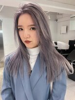 アルバム 渋谷パルコ(ALBUM)&nbsp;ホワイトパープルグレー_外ハネボブ_ba391102