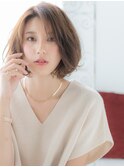センター北/髪質改善/ヌーディベージュ×大人ボブパーマc