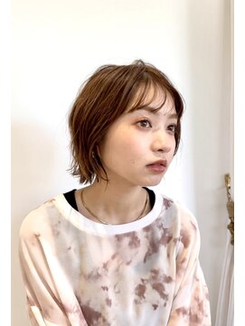 アタ(Ata.) Ata.広尾 大人かわいいシースルーバングカジュアルボブ