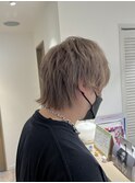 ミルクティーアッシュ×ウルフ♪【宇都宮駅/インナーカラー】