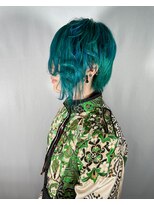 トリットフューアトリット(Hair & Make studio Tritt fur Tritt) Turquoise/Asymmetry