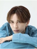 ナチュラルセンターパート 曲がる縮毛矯正 メンズヘア パーマ