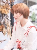 暖色系/オレンジベージュ/ラスティングカラー/艶髪/新百合ヶ丘