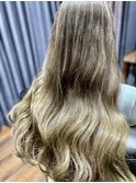 ハイライト グラーデーションカラー ブリーチ プレミアムケア