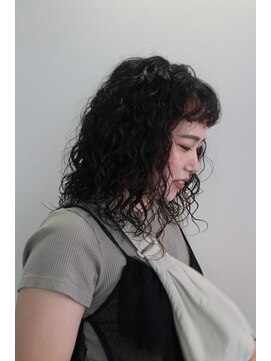 スタイル 茅ケ崎(STYLE) 【MIKU】前髪もパーマかけてクルクルカーリーヘア