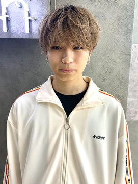 ヴェイン 渋谷(vain) ミルクティーベージュ ラフマッシュ