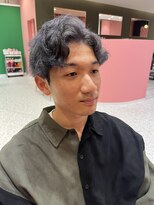 モア 岡崎(more)&nbsp;【メンズシルバーアッシュ】ブリーチありWカラー/more岡崎店大山