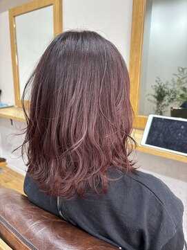 ルポ バイ モイ(Repos by MOI) ラベンダーピンク×レイヤーカット