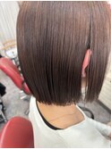髪質改善　プレミアムカラー　切りっぱなしボブ@田代2/25