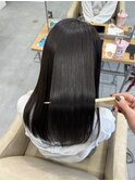 黒髪風ロングヘア☆髪質改善アプトグロス