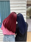 韓国風 レイヤーカット[ボルドー　ネイビー]南浦和/浦和/韓国37