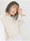 透明感ボブ2/池袋美容室/髪質改善カラー/白髪ぼかし/縮毛矯正