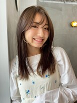 ロア ヘアーコーディネート 三条烏丸店(LoRE hair coordinate)&nbsp;ミルクティーグレージュアプリコットオレンジハイライトカラー