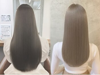 スローネ(THRONE)の写真/髪質改善専門店だからできるストレートの相談メニュー導入◎[髪質改善/縮毛矯正/酸性ストレート]