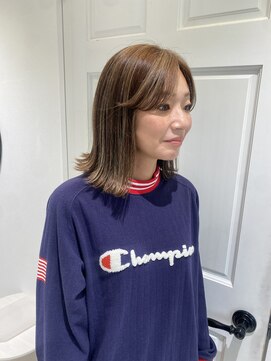 白髪ぼかしハイライト